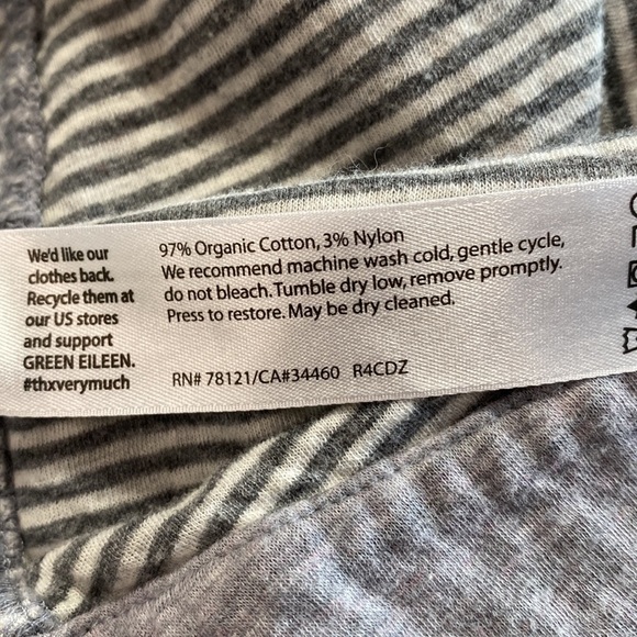 Eileen Fisher Women's Organic Cotton Size XL Grey Cardigan - Picture 9 of 11